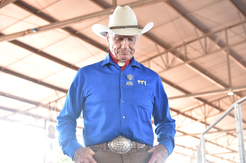 The American Monty Roberts, creator of Doma Gentil for wild horses, is a prominent presence at the great Cowboy Party in Barretos-SP.